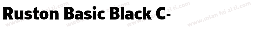 Ruston Basic Black C字体转换